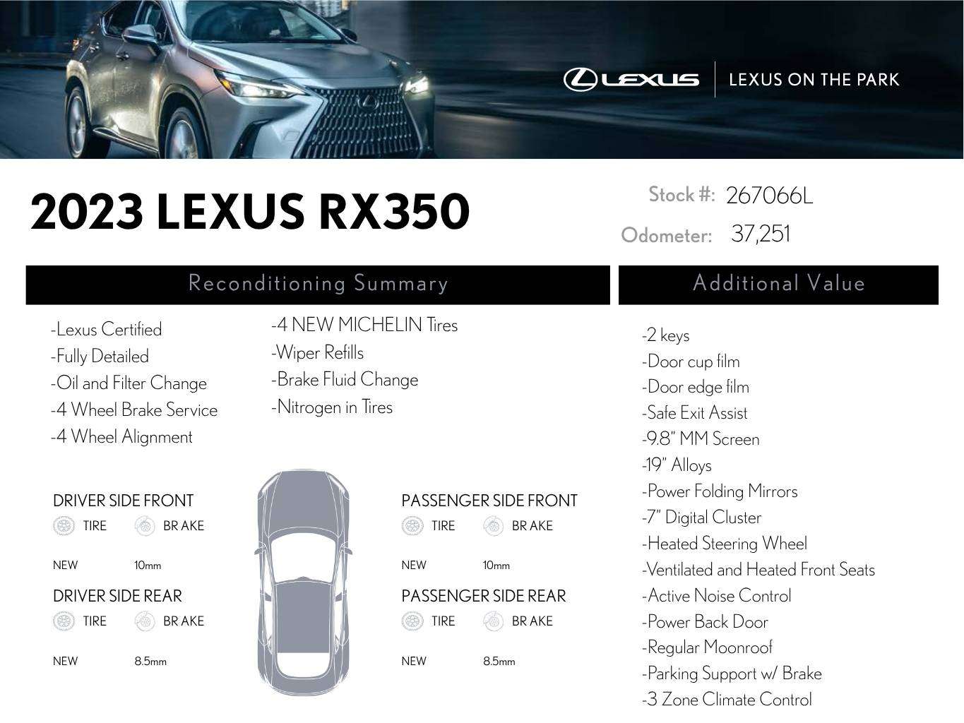 2023 Lexus RX 350 | Premium Pkg | Lexus Certified | AWD — снимка 1