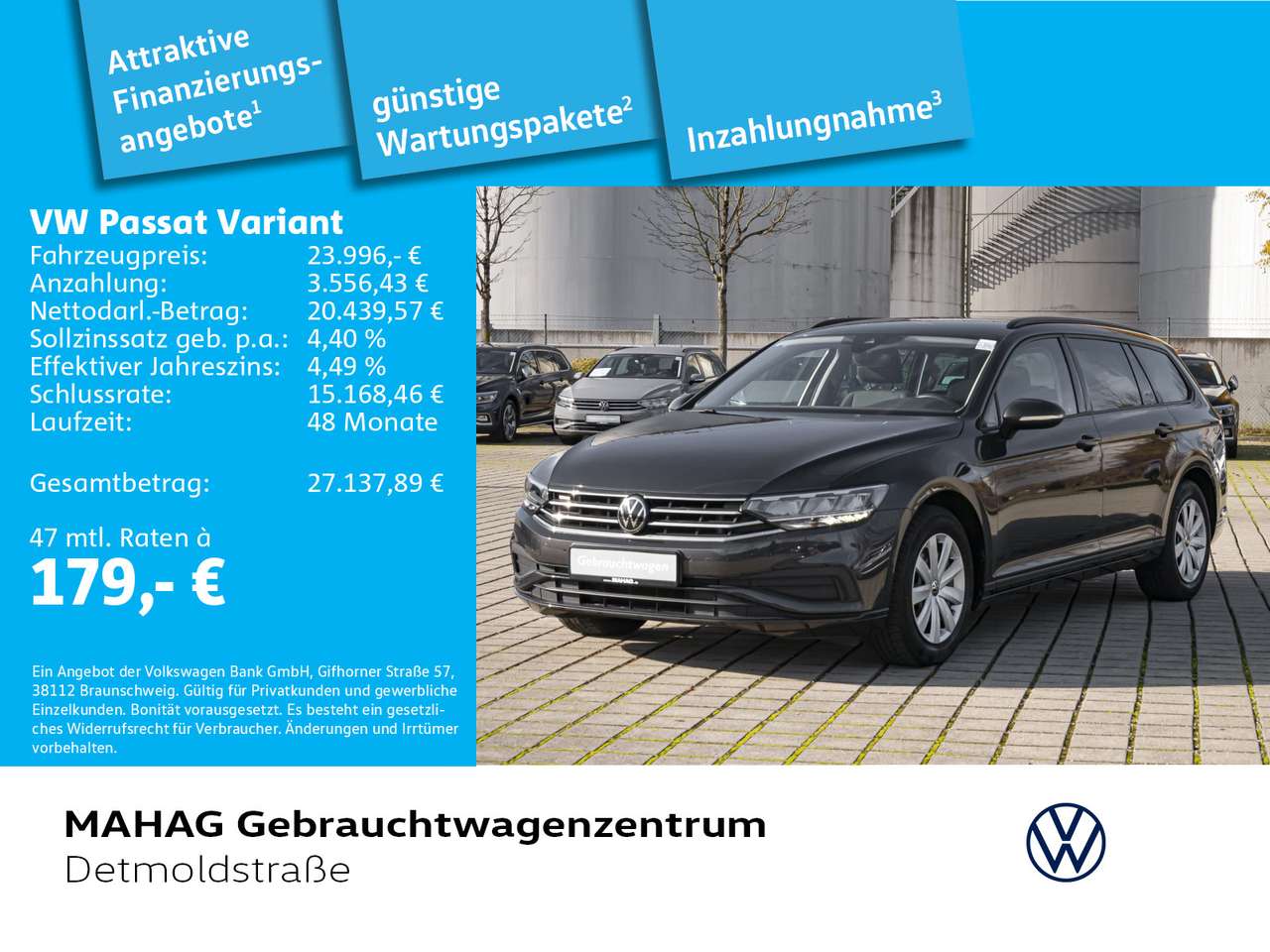 Volkswagen Passat Variant 2023 — 1.5 TSI Navi LED Kamera DSG