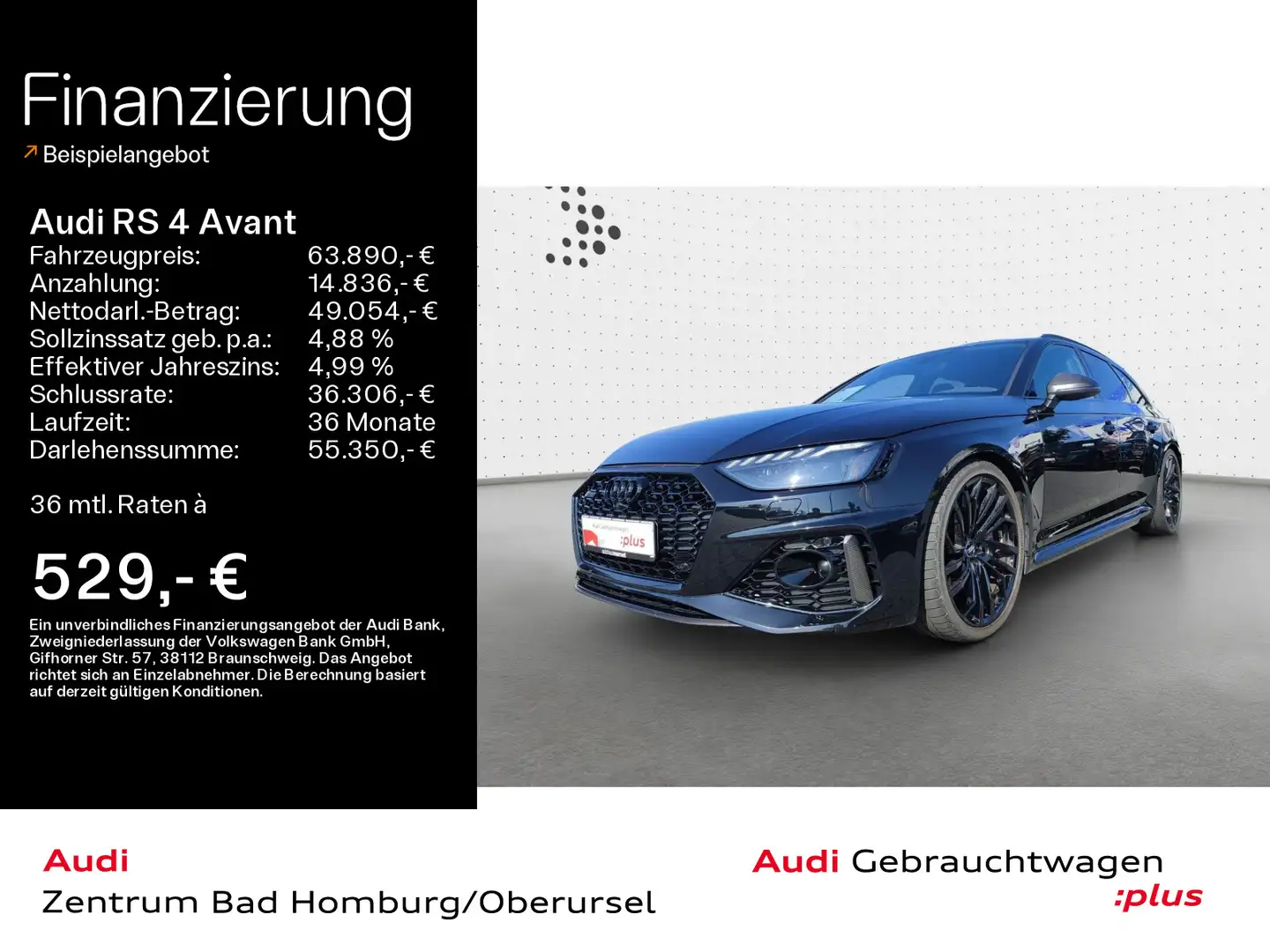 Audi RS4 2.9 TFSI quattro*Navi*Matrix*Alu*B&O* Black - 1
