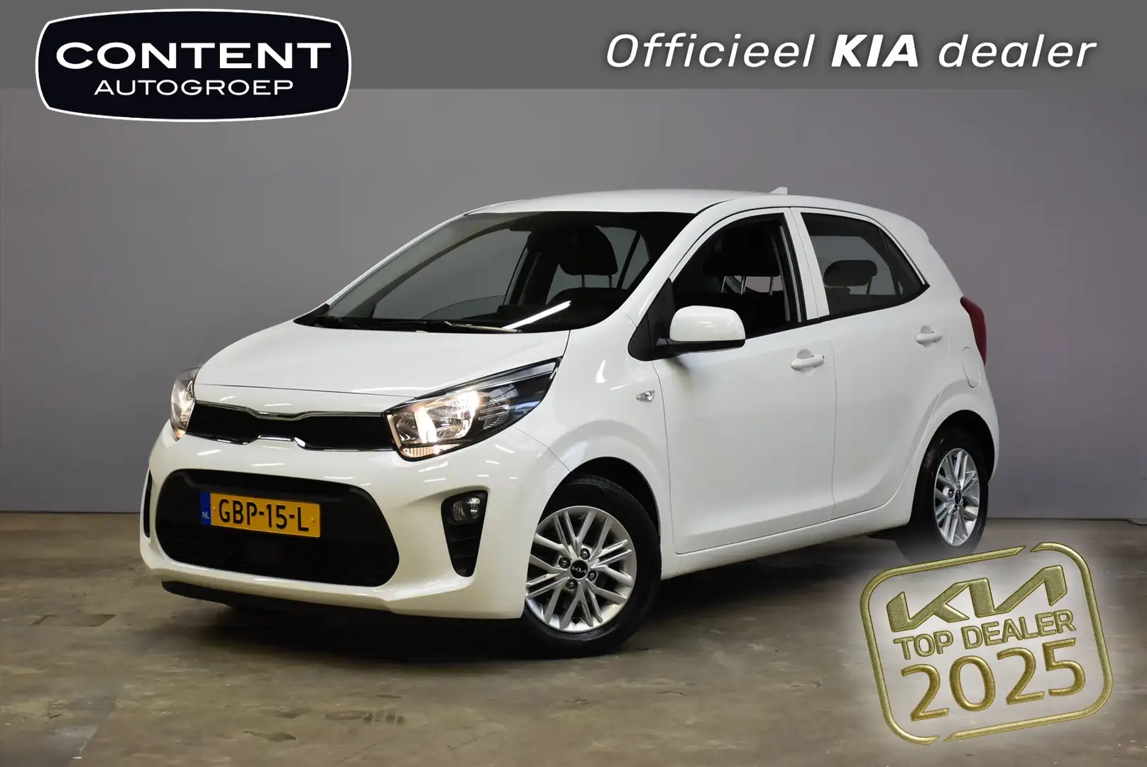 Kia Picanto 1.0 DPi 63pk 4-zits DynamicLine Blanc - 1