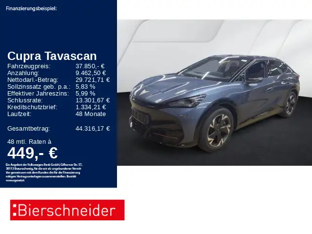 CUPRA Tavascan Endurance WÄPU SHZ GANZJAHR