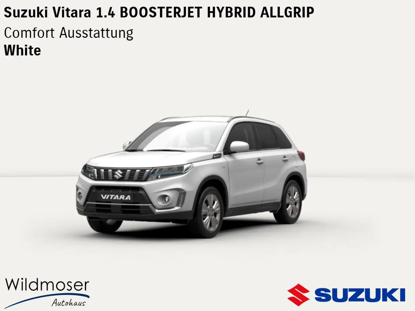 Suzuki Vitara ❤️ 1.4 BOOSTERJET HYBRID ALLGRIP ⏱ Sofort verfügba Weiß - 1