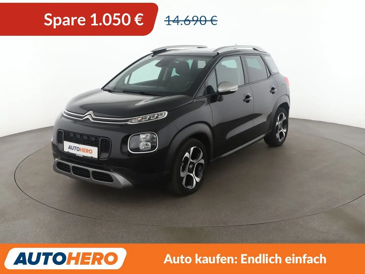 Citroen C3 Aircross 1.5 Blue-HDi Shine Aut.*NAVI*TEMPO*PDC*SHZ* Schwarz - 1