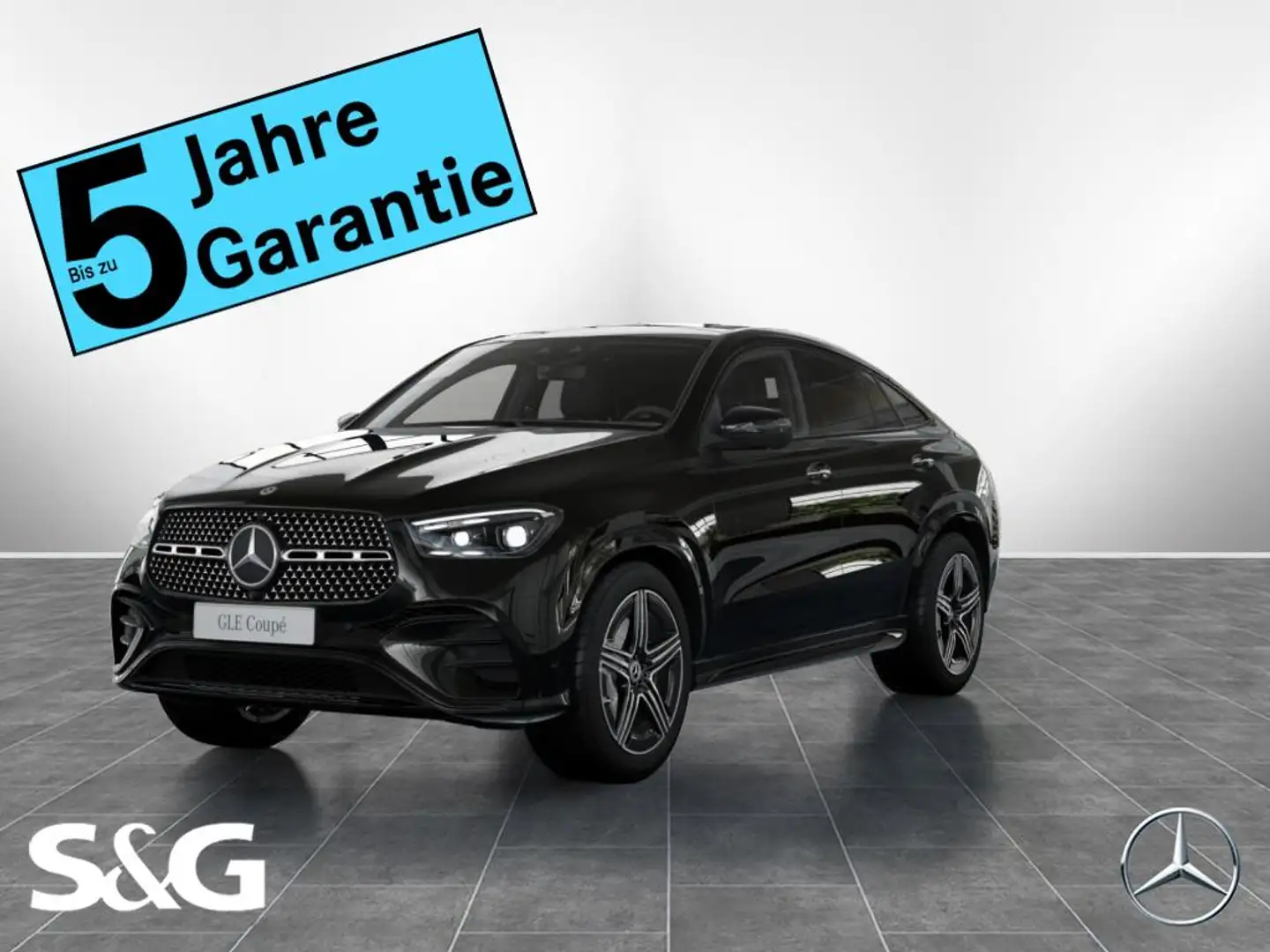 Mercedes-Benz GLE 450 d 4M Coupé AMG Night+MBUX+360°+M-LED+AHK Schwarz - 1