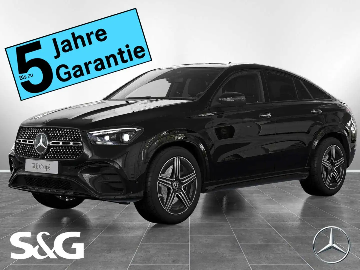 Mercedes-Benz GLE 450 d 4M Coupé AMG Night+MBUX+360°+M-LED+AHK Schwarz - 1