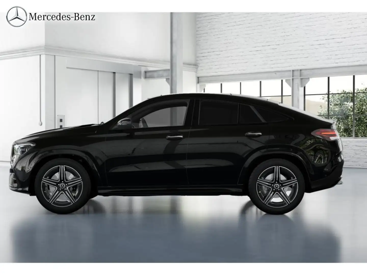 Mercedes-Benz GLE 450 d 4M Coupé AMG Night+MBUX+360°+M-LED+AHK Schwarz - 2