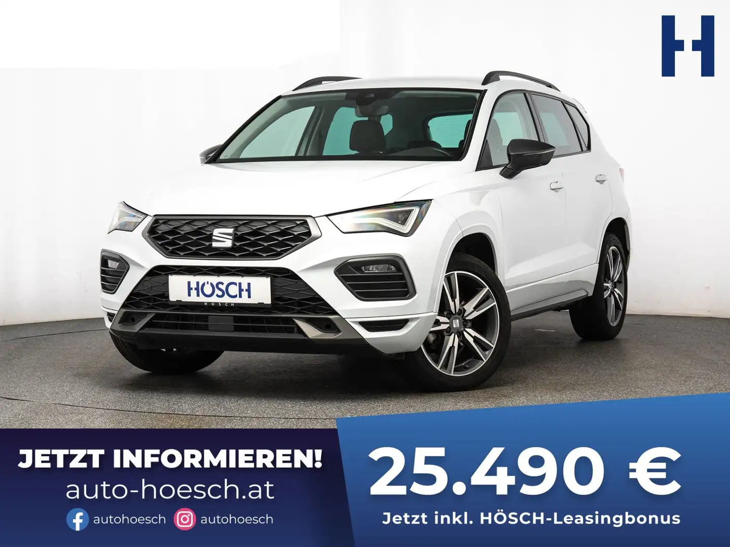 SEAT Ateca Ateca 1.5 TSI Aut. FR 18" NAV ACC LED TOP-ANGEBOT Weiß - 1