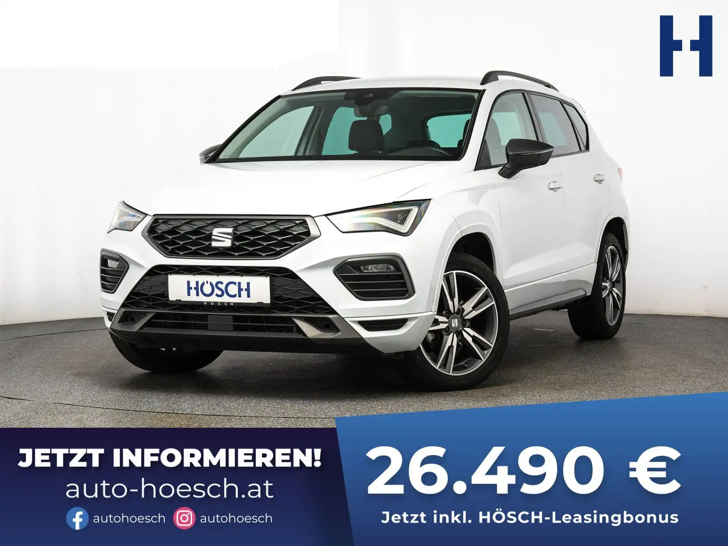 SEAT Ateca Ateca 1.5 TSI Aut. FR 18" NAV ACC LED TOP-ANGEBOT Weiß - 1