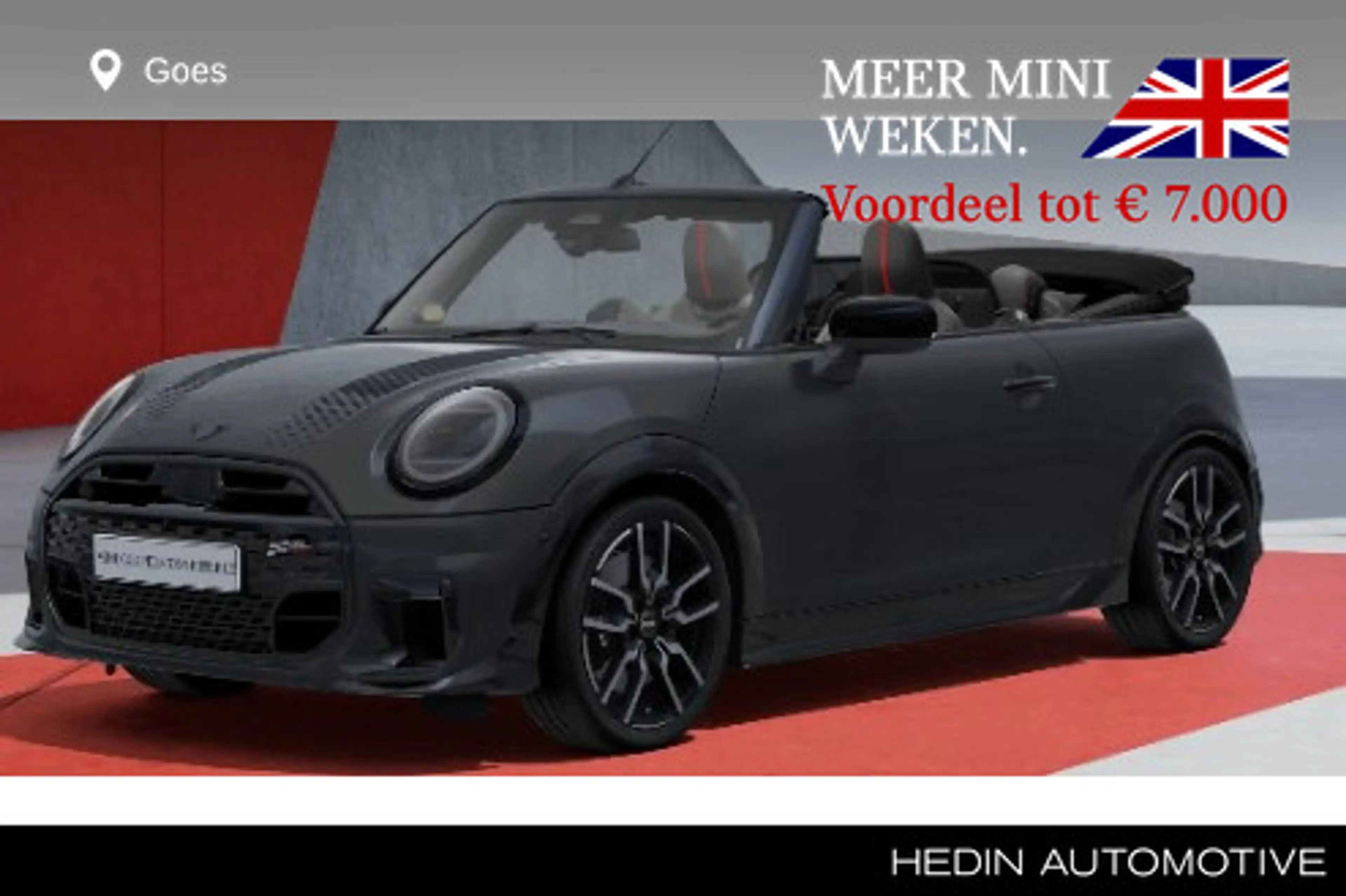 MINI Cooper S Cabrio 2.0 John Cooper Works XL | Alarm | Motorkapstripin