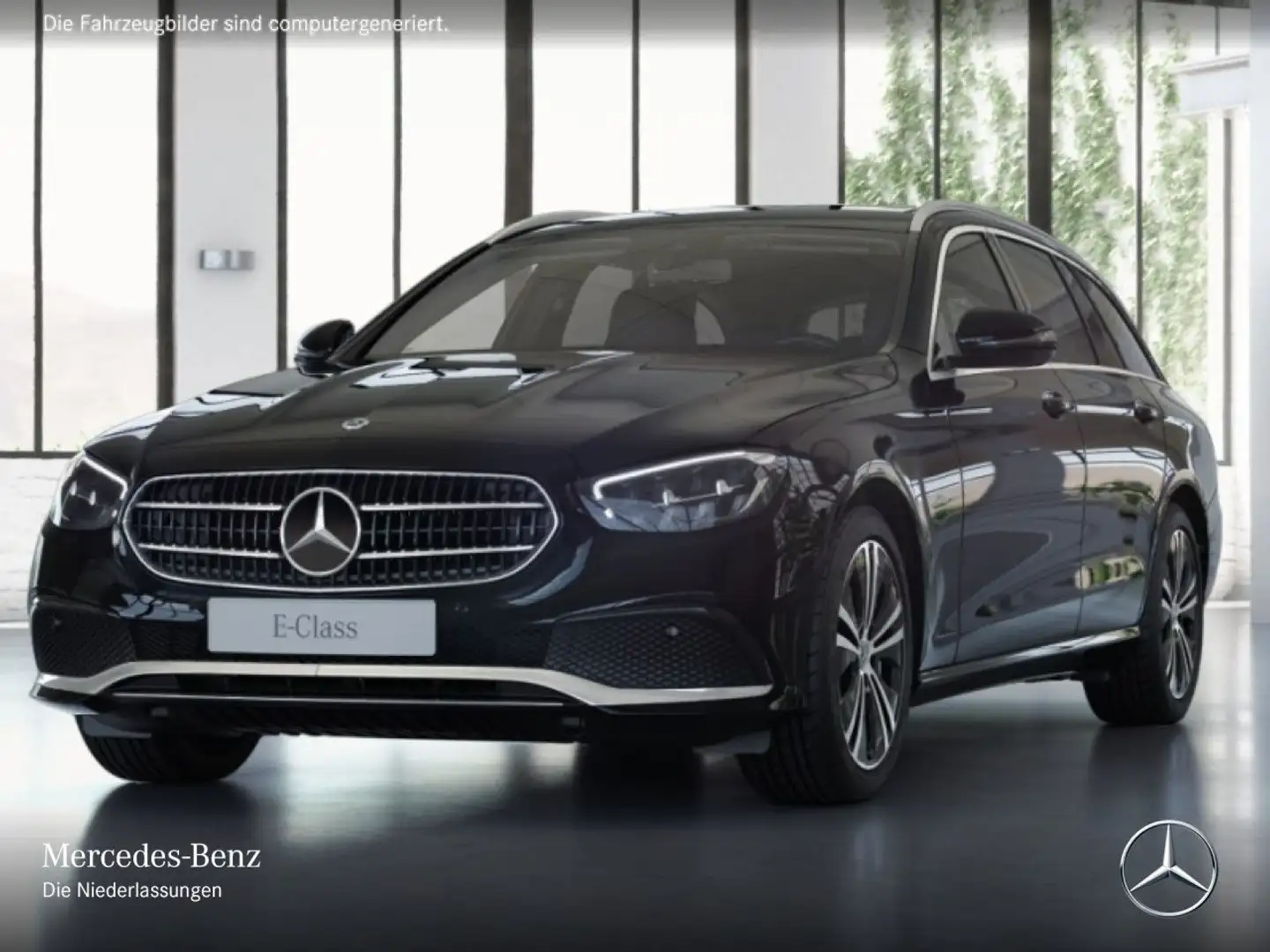 Mercedes-Benz E 400 d T 4M AVANTG+LED+STHZG+KAMERA+9G Zwart - 2