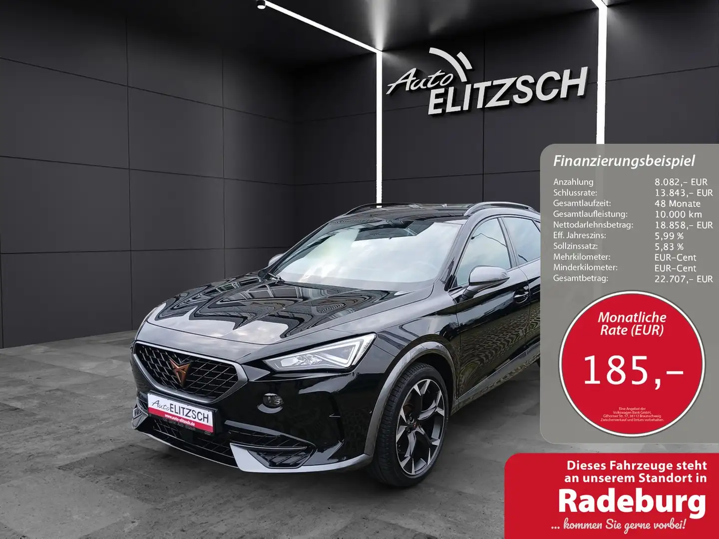 CUPRA Formentor 2.0 TSI VZ DSG LED Navi SHZ ACC 19" Schwarz - 1