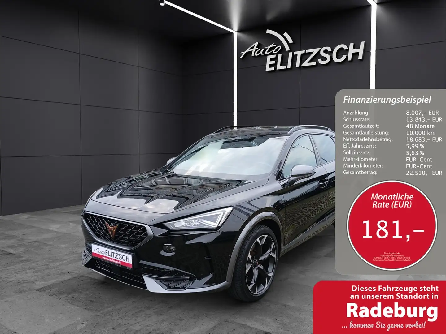 CUPRA Formentor 2.0 TSI VZ DSG LED RFK Navi SHZ ACC 19" Schwarz - 1