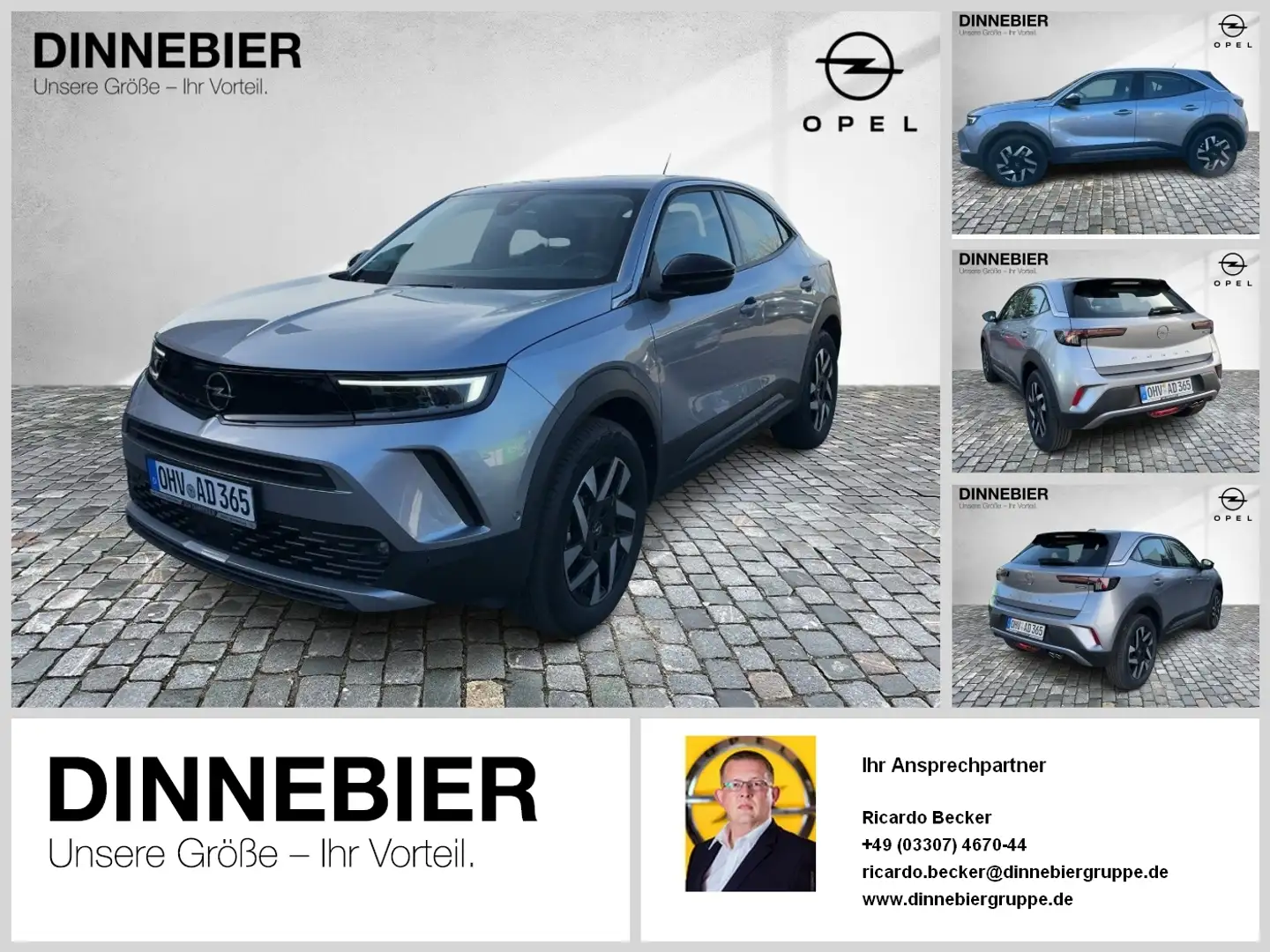 Opel Mokka 1.2 Mild-Hybrid e e) Elegance FLA SpurW Gris - 1