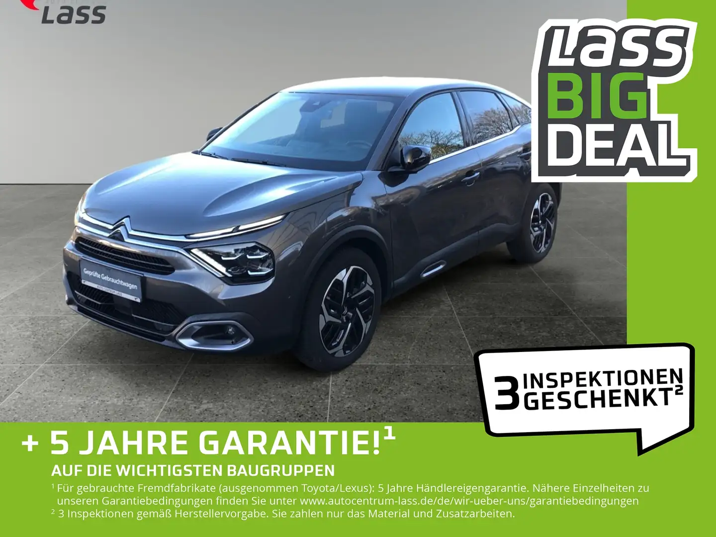 Citroen C4 1.2 130 Shine +Allwetter+360° Kamera+HUD+Navi Grau - 1