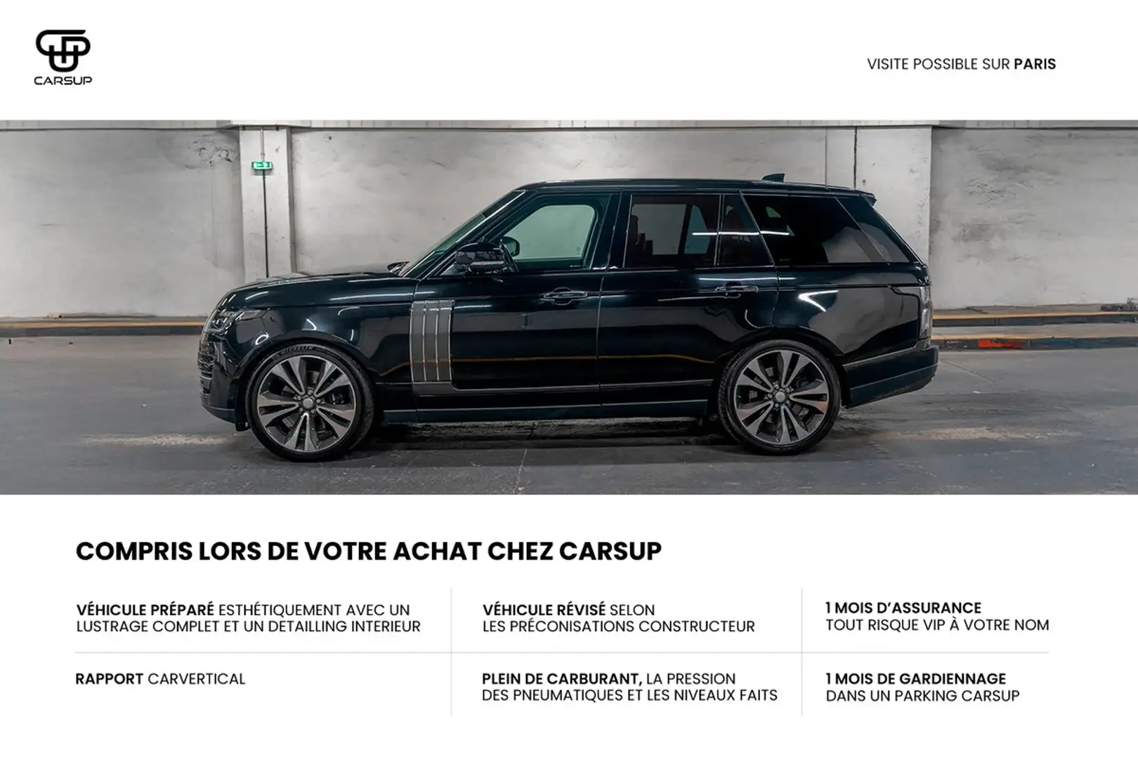 Land Rover Range Rover IV (2) 5.0 V8 SUPERCHARGED 565 SV AUTOBIOGRAPHY DY Noir - 2