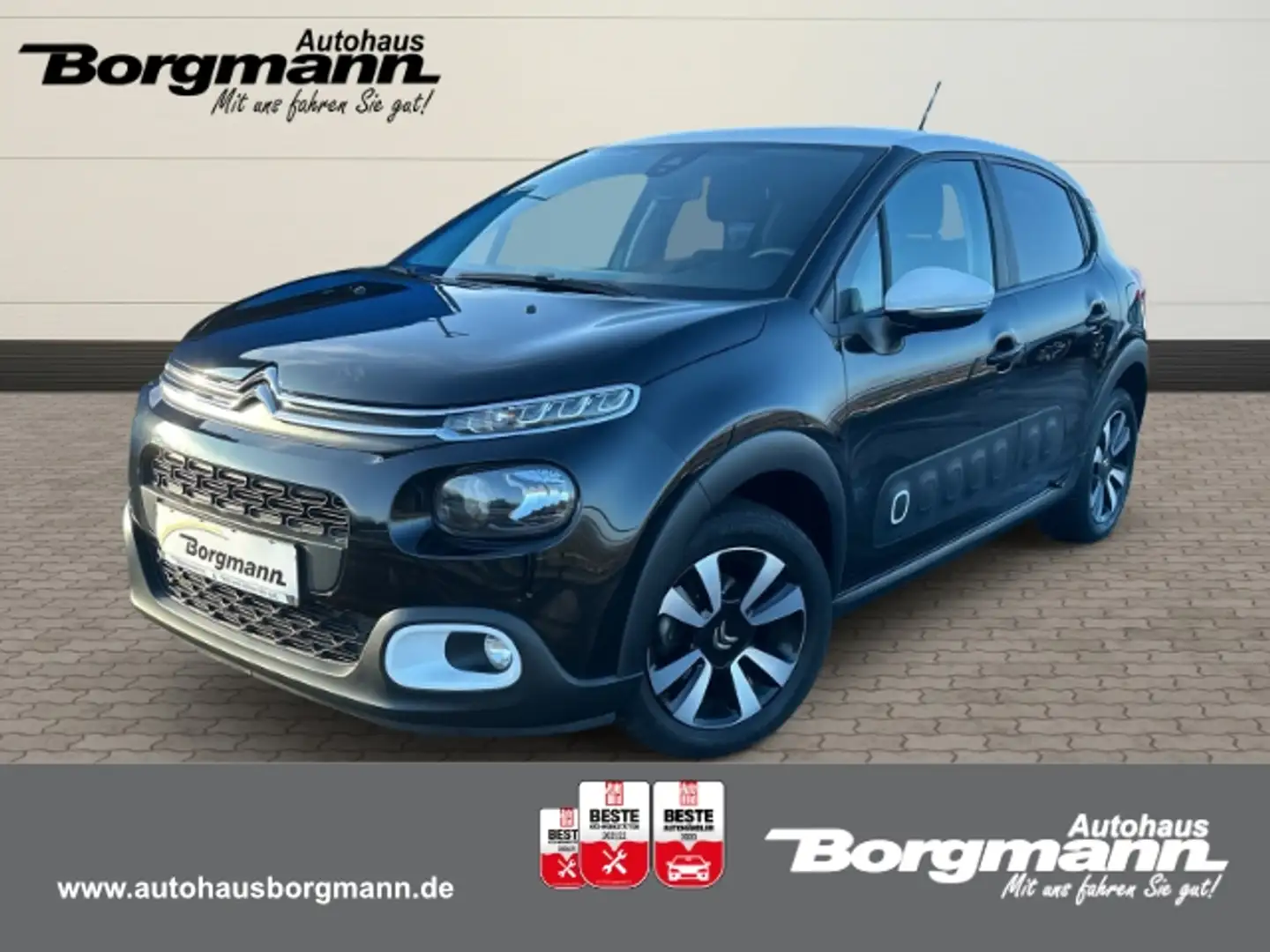 Citroen C3 Feel Klima - PDC hinten - LED - Tempomat Schwarz - 1