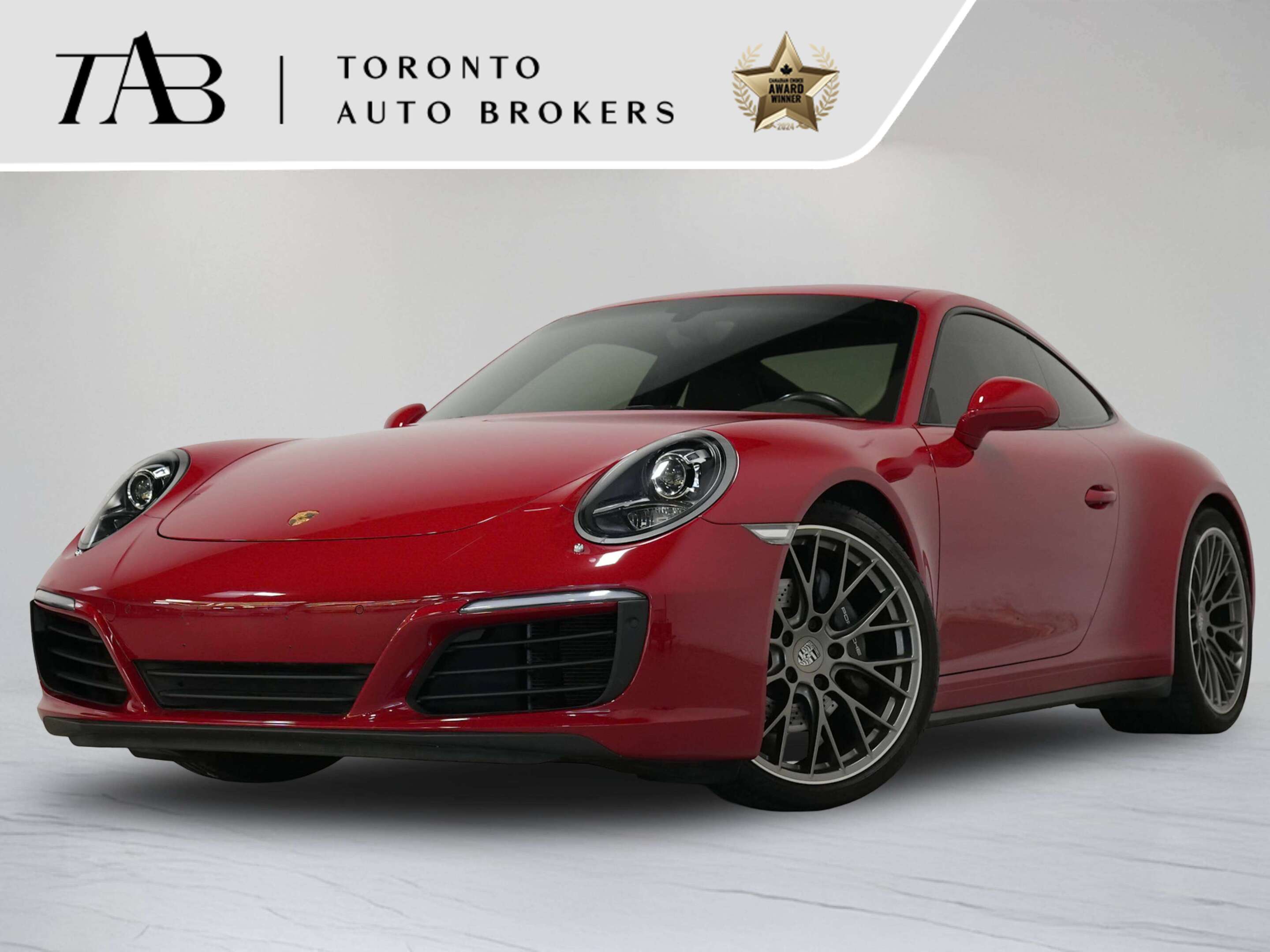 Red 2017 Porsche 911 Coupe All-Wheel Drive Automatic