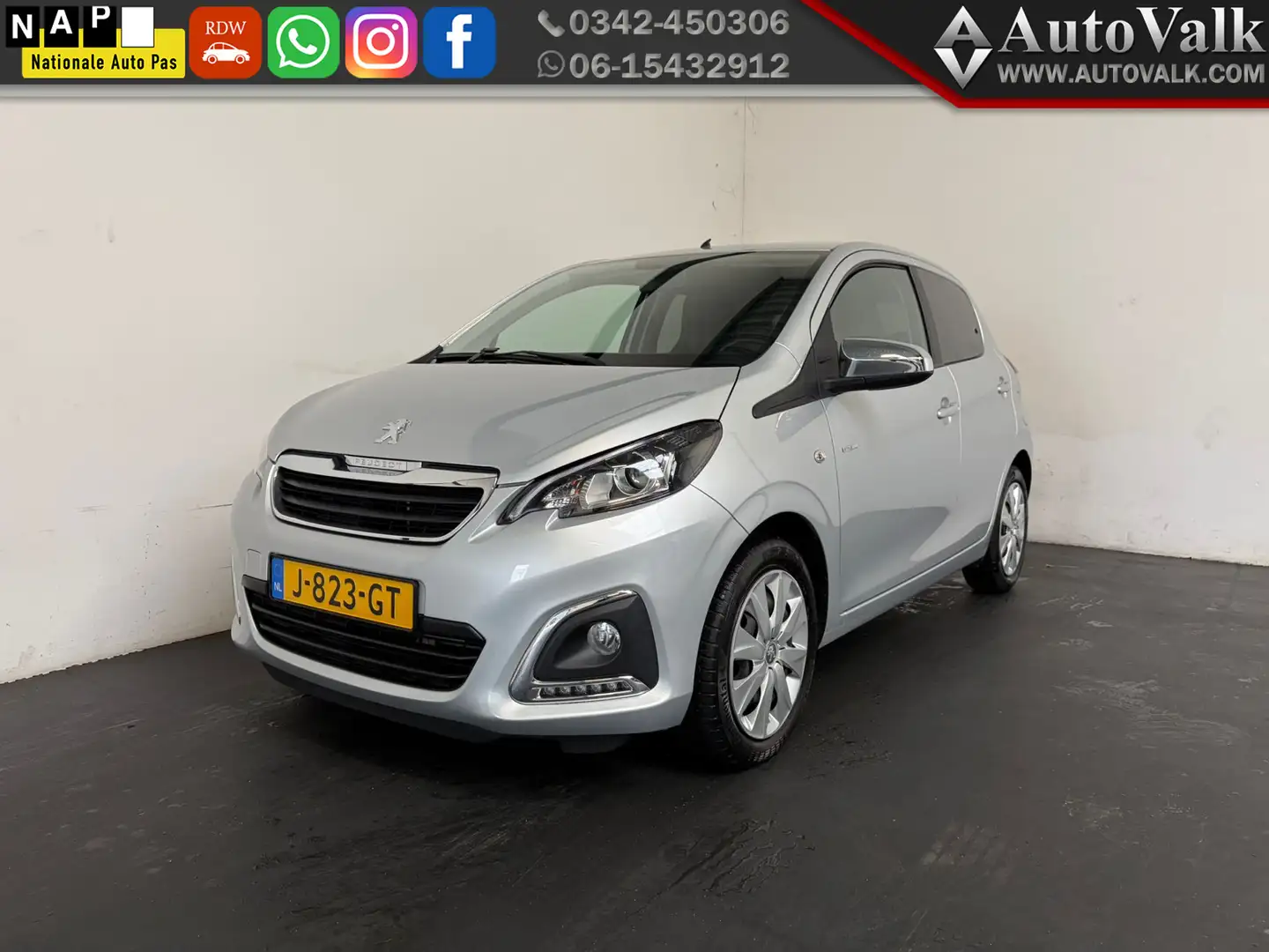 Peugeot 108 1.0 e-VTi Style. Airco. Lage KM! Grijs - 1