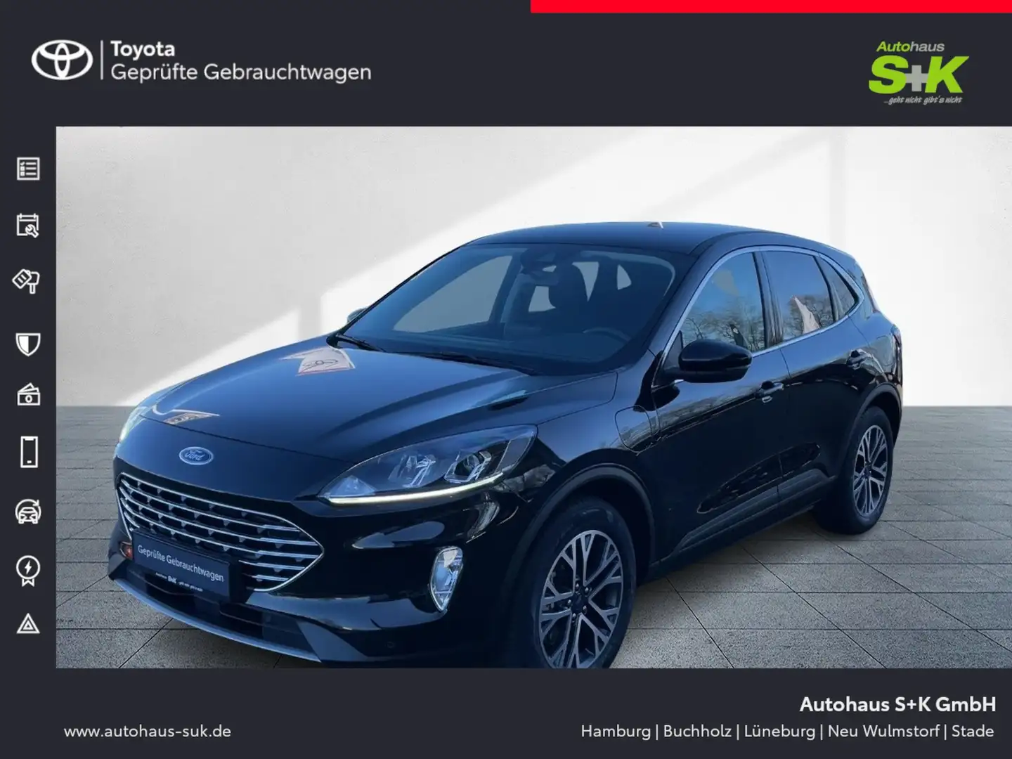Ford Kuga 2.5 Titanium PHEV*Allwetter*Navi*PDC Vo+Hi***** Schwarz - 1