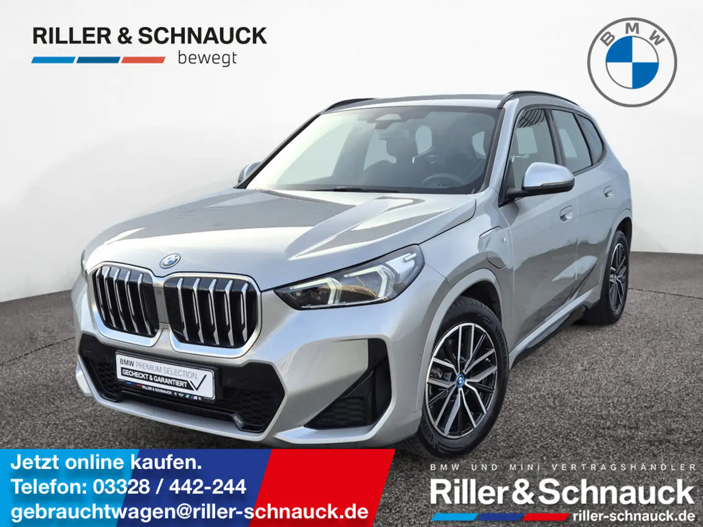 BMW X1 xDrive25e M Sport LED+NAVI+KAM+SHZG Silber - 1