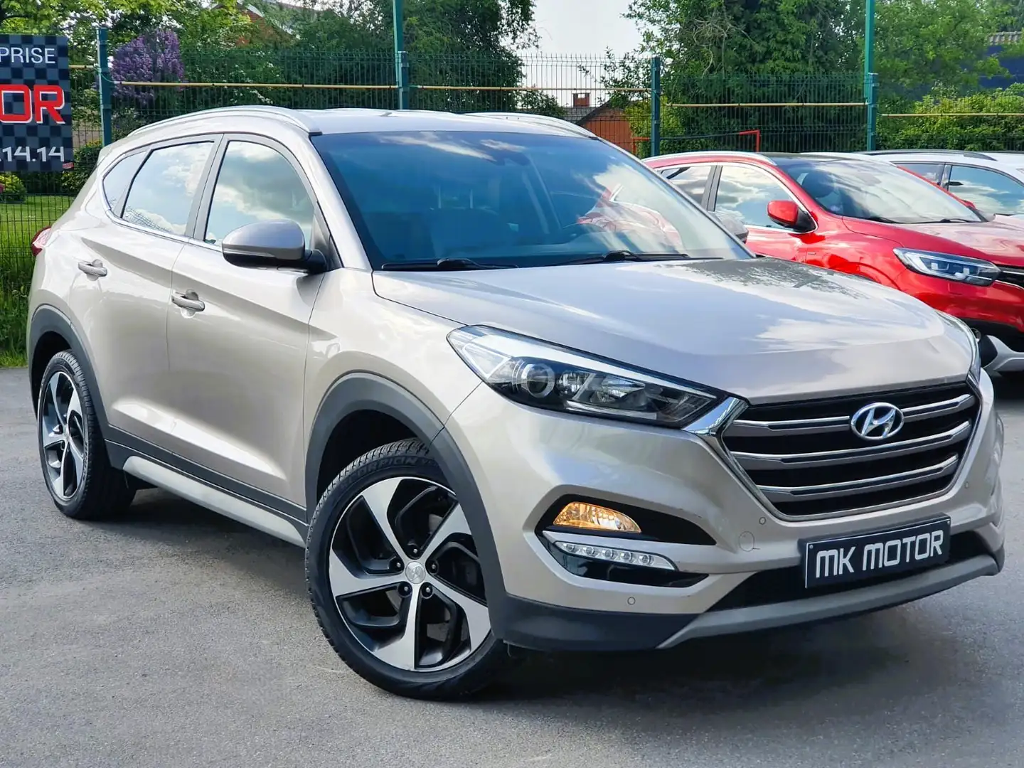 Hyundai TUCSON 🟢1.6 ESSENCE 177CV - CUIR - GPS - AIRCO CAMERA Beige - 1