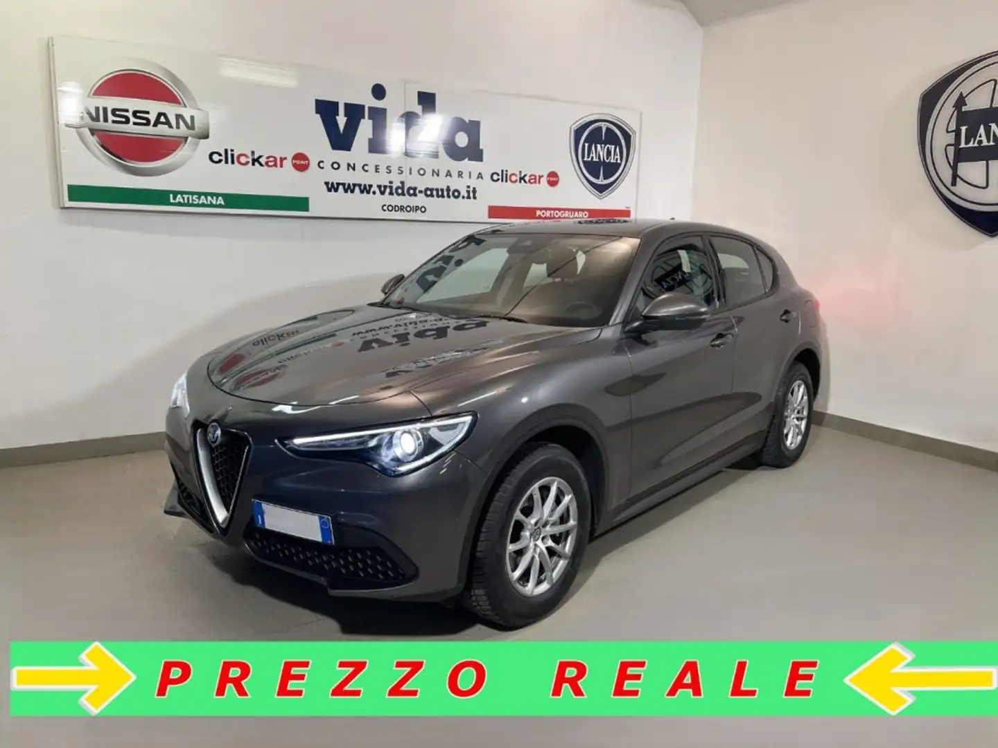 Alfa Romeo Stelvio 2.2 Turbodiesel 190 CV AT8 Q4 3750 EURO OPT!! Grigio - 1