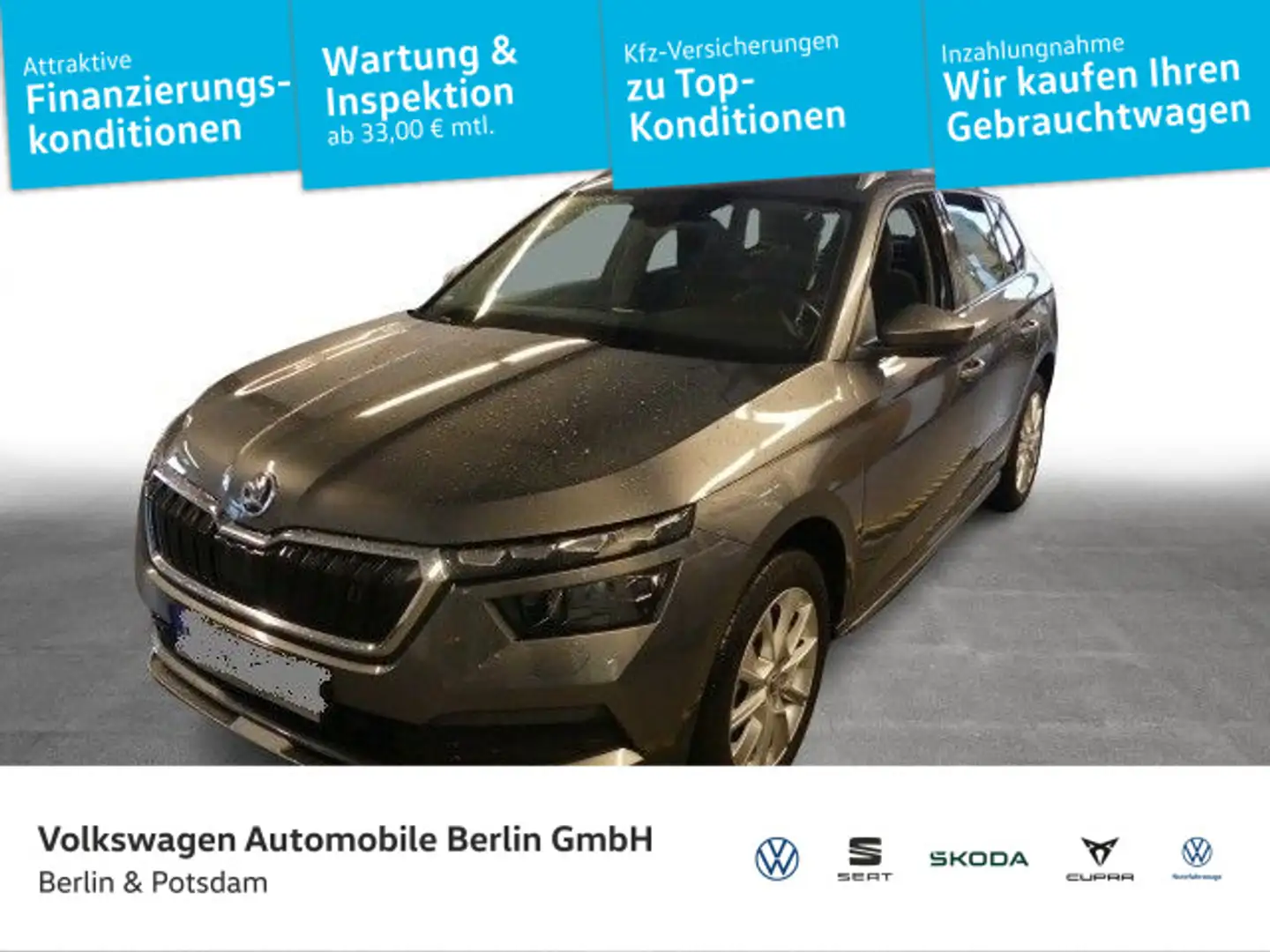Skoda Kamiq 1.5TSI DSG Style NAVI MATRIX-LED PDC Grau - 1