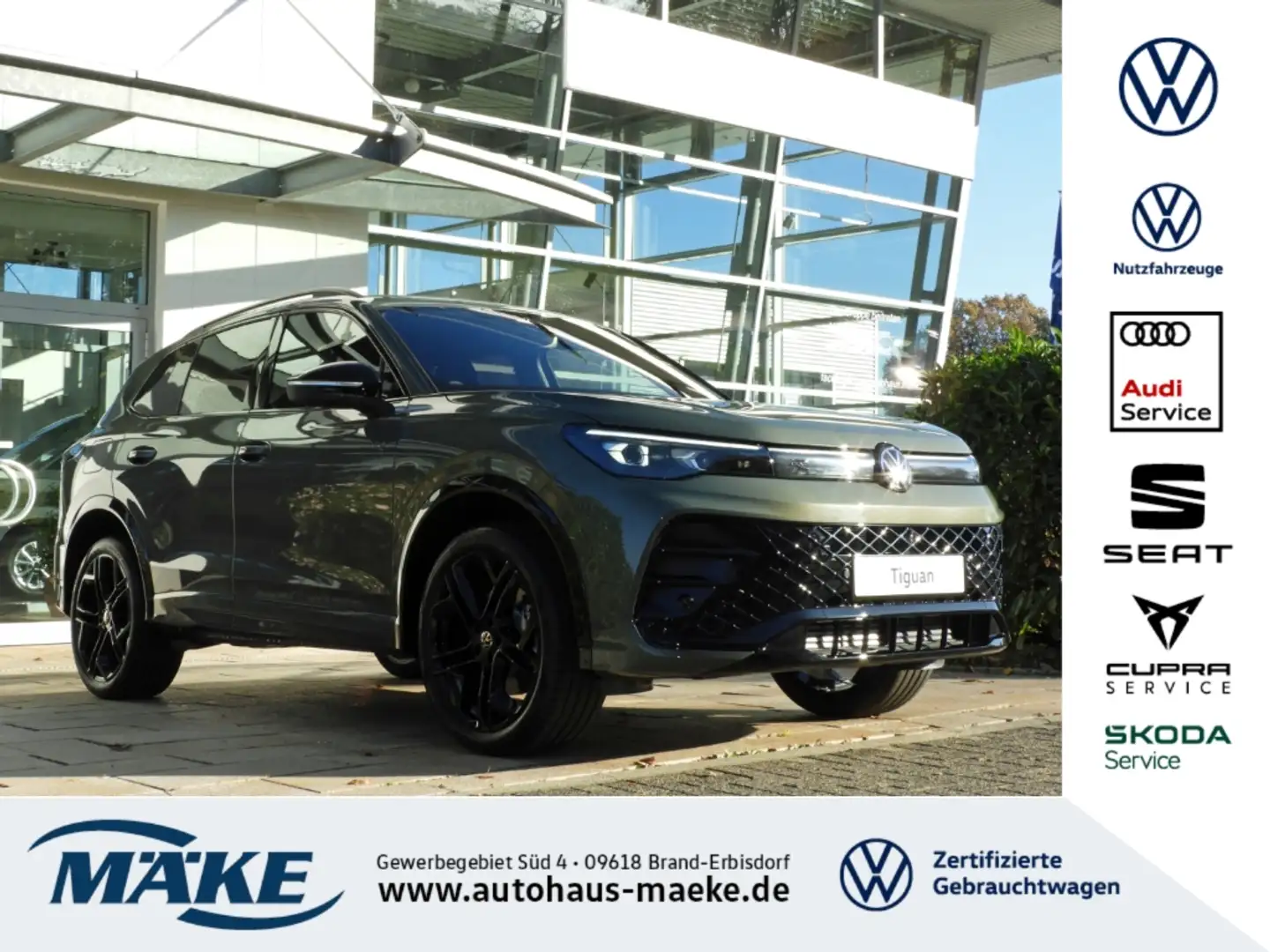 Volkswagen Tiguan R-Line 2.0 TDI 4MOTION DSG IQ.L AHZV STDHZG Зелёный - 1