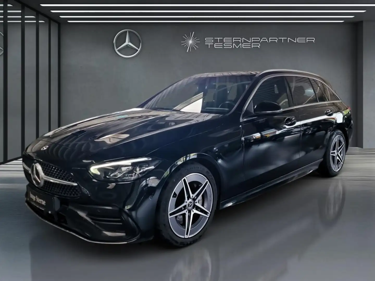 Mercedes-Benz C 300 d T AMG+MBUX+TOTW+DIST+AMBIENTE+KAMERA+AHK Schwarz - 2