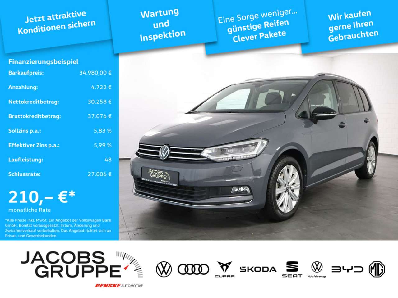 Volkswagen Touran — Volkswagen Touran 1.5 TSI Goal DSG,Navi,LED,AHK
