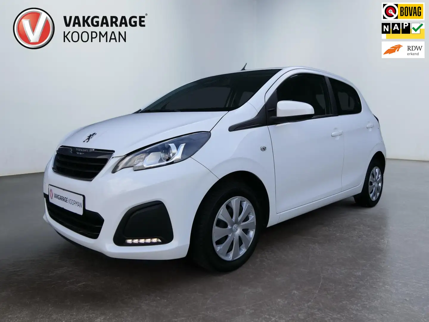 Peugeot 108 1.0 e-VTi Active Airco/Bluetooth/DAB/All-seasons. Wit - 1