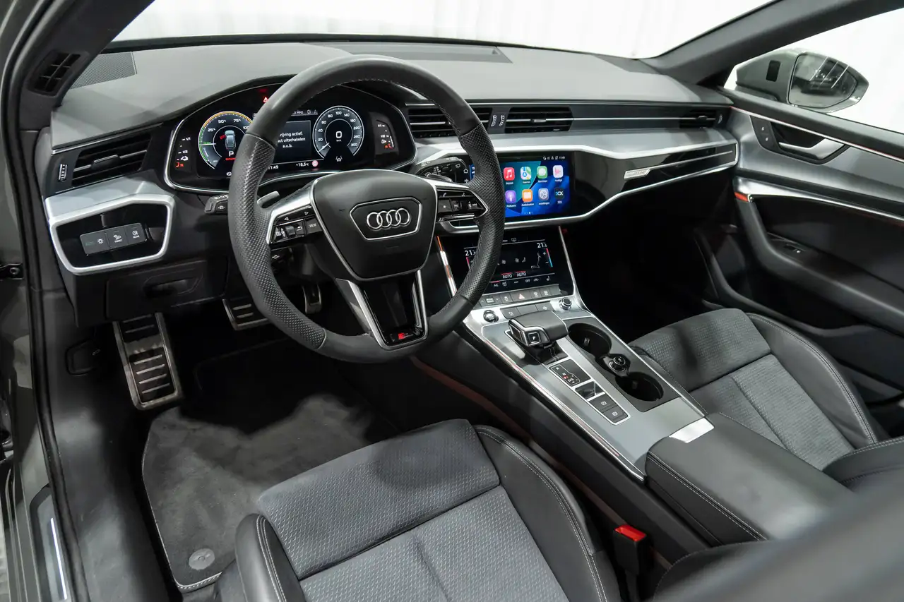 Audi A6 Avant 50 TFSIe Quattro S Line Pano Trekhaak Shadow Matrix ACC, миниатюра 13