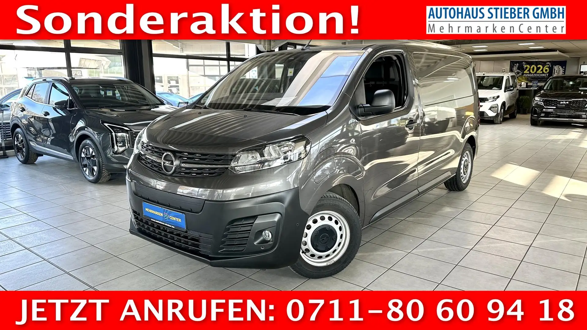 Opel Vivaro Kasten 180°KAM+EPH VO/HI+KLIMA 100 kW (136 PS),... Grau - 1