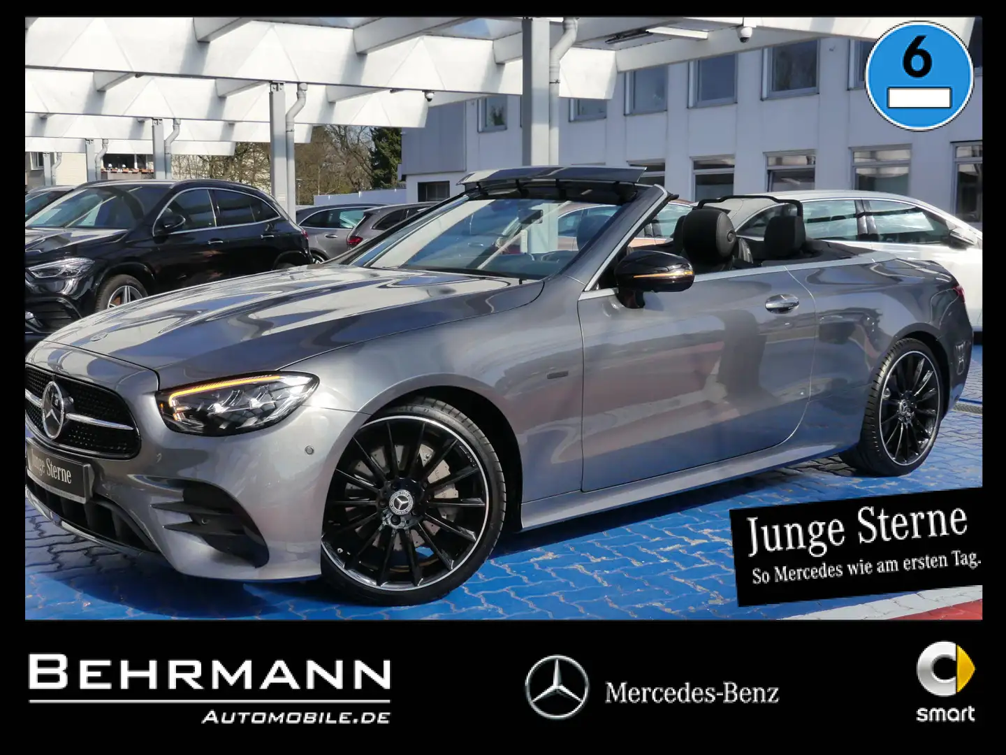 Mercedes-Benz E 200 E 200 AMG Cabrio Night-Edition+360°Kam+Distronic Grey - 1