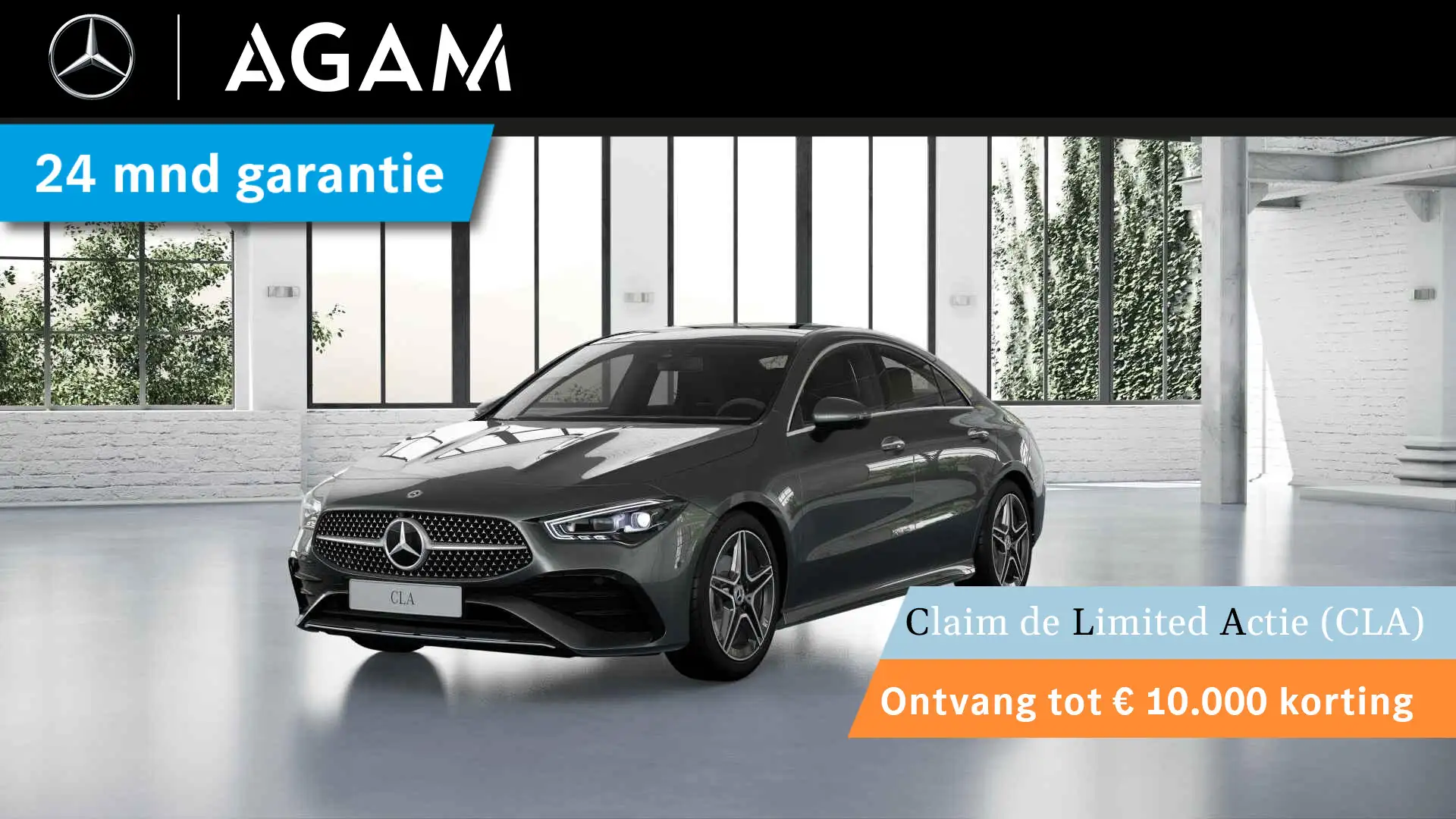 Mercedes-Benz CLA 180 Coupé Business Solution AMG Panorama dak Grijs - 1