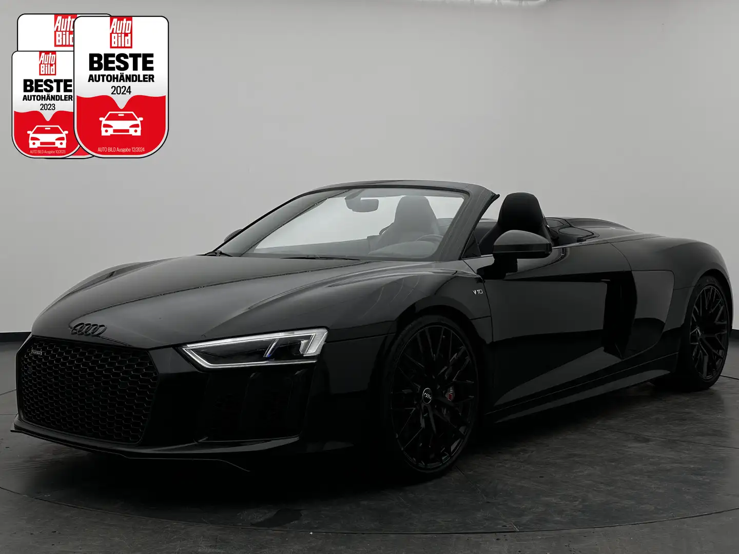 Audi R8 R8 Spyder V10 5.2 FSI+LASER+CARBON+KERAMIK+S-AGA Zwart - 1