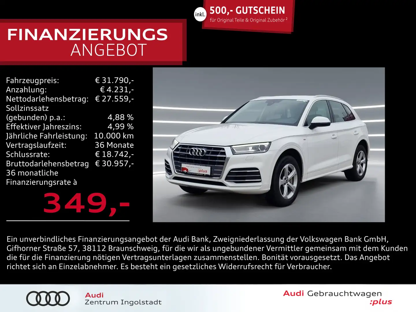 Audi Q5 50 TFSI e qu NAVI virtual Keyless 18" Sport Weiß - 1