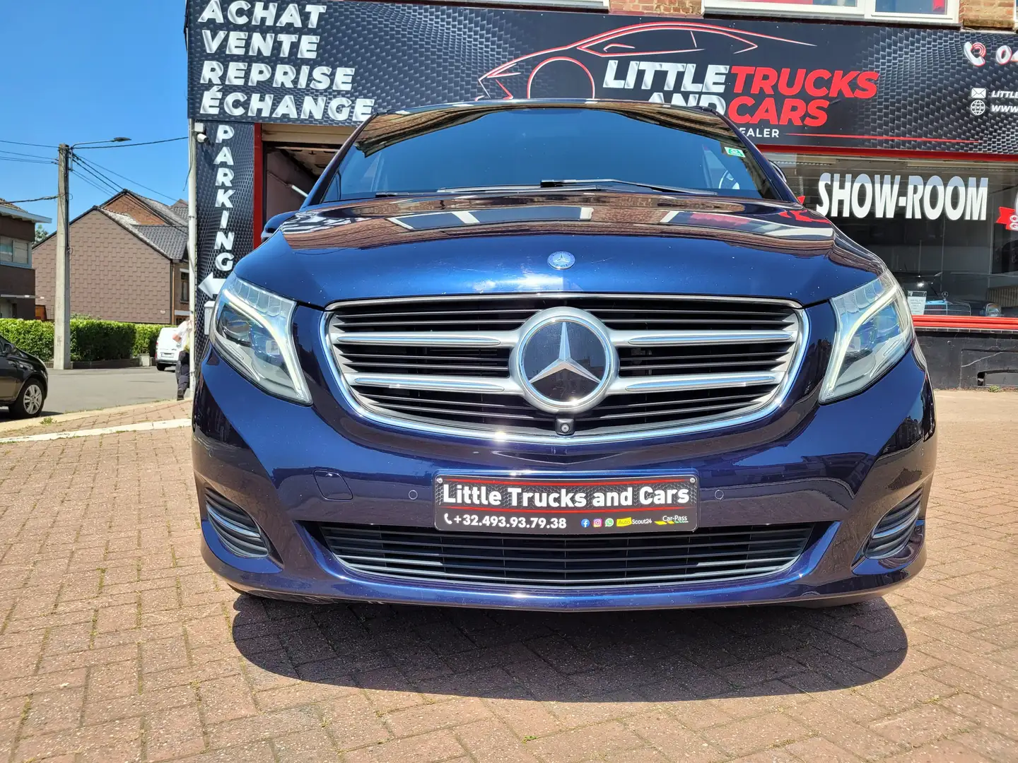 Mercedes-Benz V 250 Avantgarde L3 XXL 8 PLACES CUIR GPS XENON GARANTIE Bleu - 2