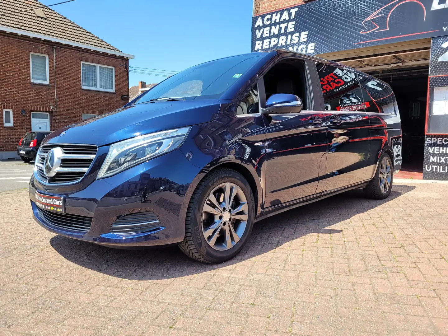 Mercedes-Benz V 250 Avantgarde L3 XXL 8 PLACES CUIR GPS XENON GARANTIE Bleu - 1