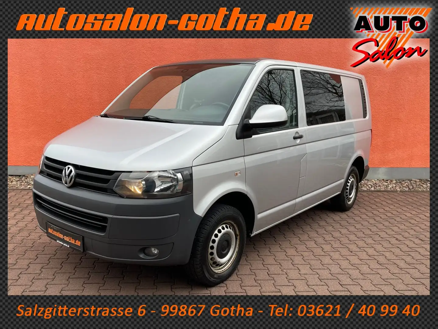 Volkswagen T5 Transporter 2.0 TDI 140PS 2.Hd+NAVI PDC AHK Argintiu - 1