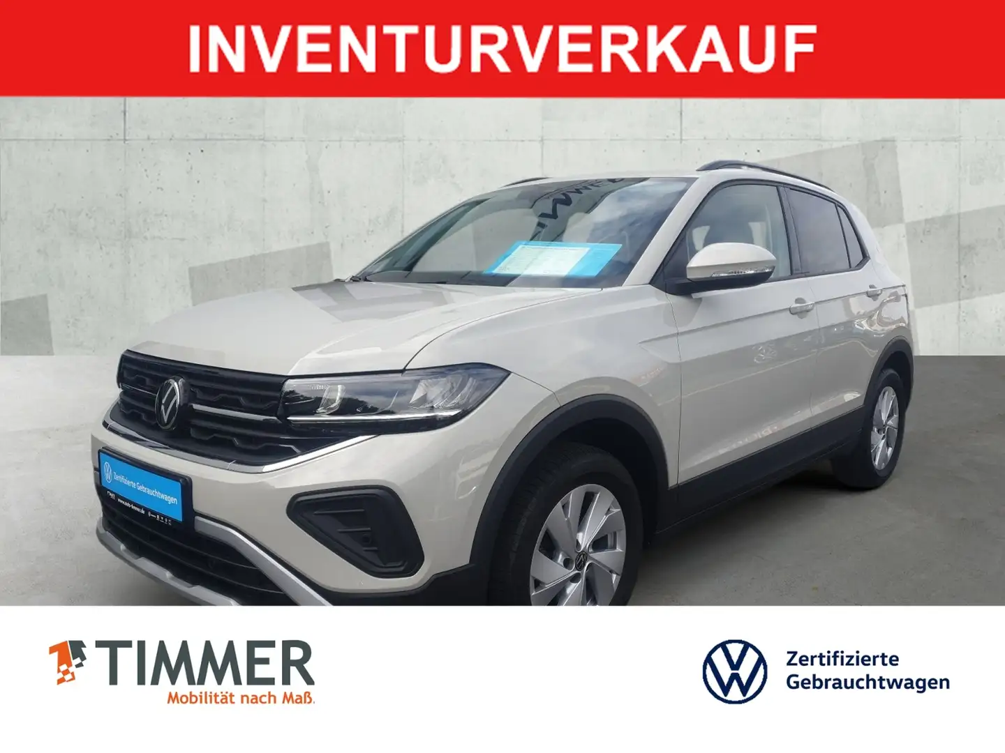 Volkswagen T-Cross 1.0 TSI LIFE *LED *ACC *RKAM *VIRUAL *APP *SHZ *A Grau - 1