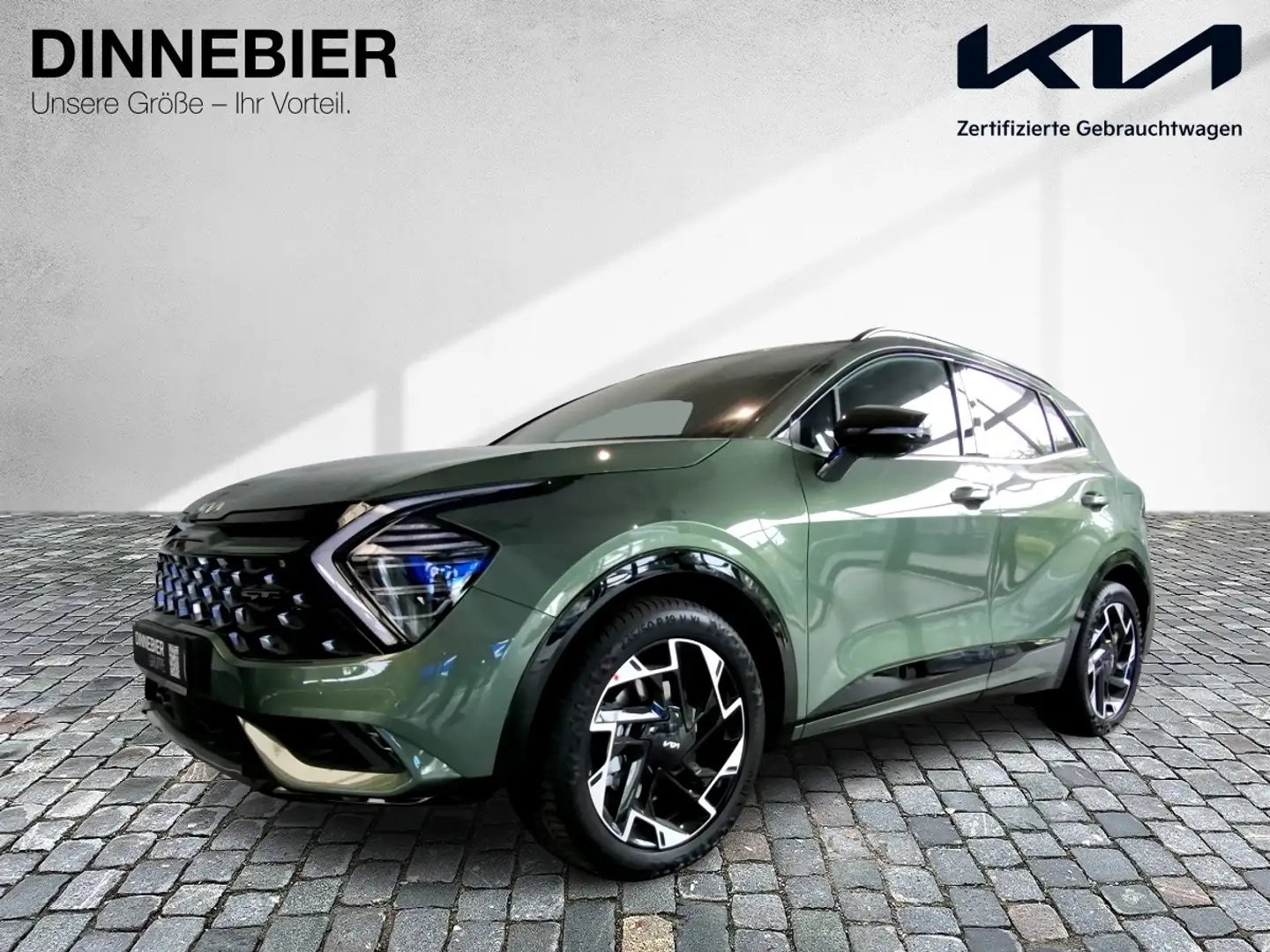 Kia Sportage GT-Line HEV Glasdach+360°+LED+Navi Grün - 2