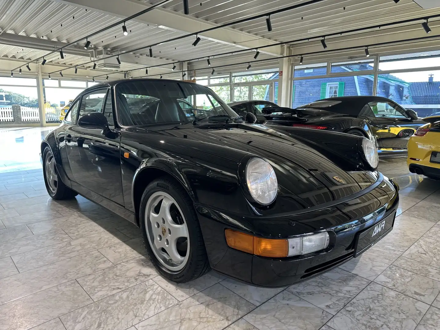 Porsche 964 Carrera 4 Coupe Deutsches FZG.*H-KZ*Historie Negro - 2