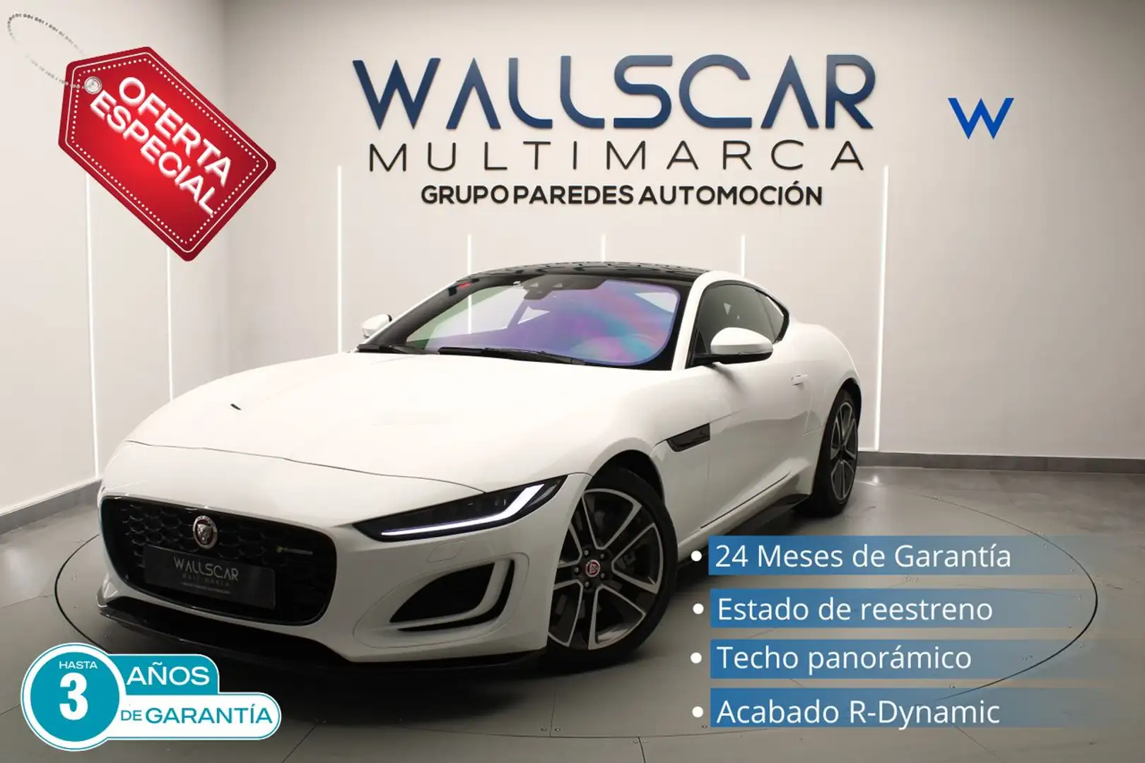 Jaguar F-Type Coupé 2.0 I4R-Dynamic Black Aut. 300 Bianco - 1