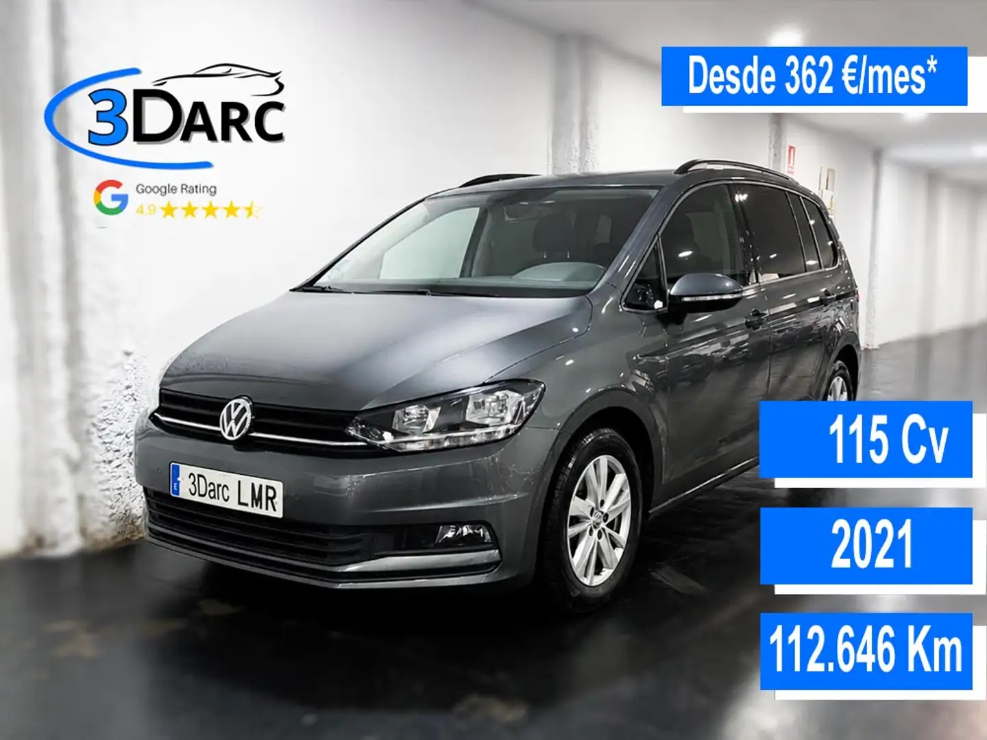Volkswagen Touran 2.0TDI CR BMT Advance 85kW Gris - 1