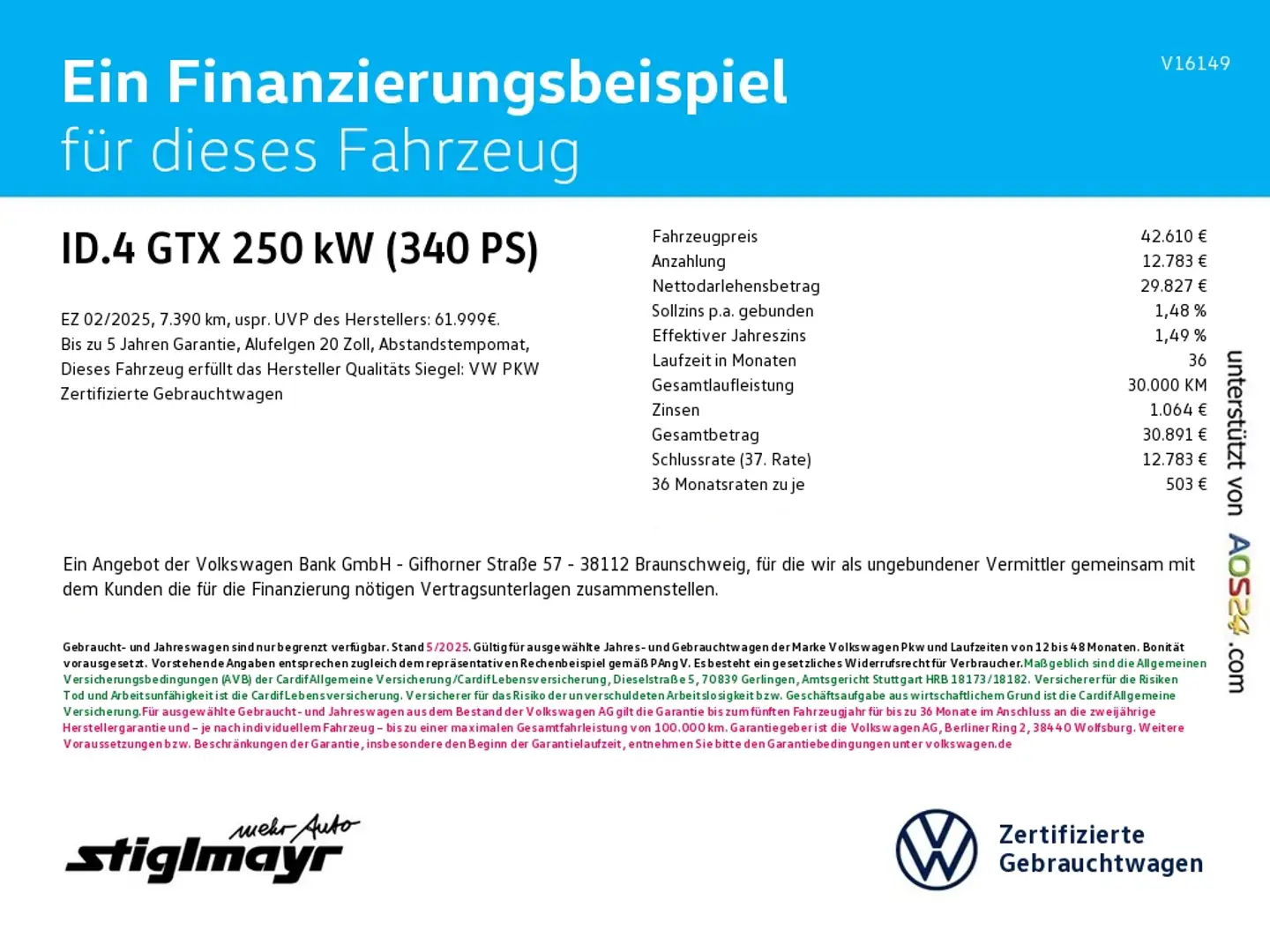 Volkswagen ID.4 GTX 82-kWh+ACC+DCC+IQ-LIGHT+NAVI+WÄRMEPUMPE Rouge - 2