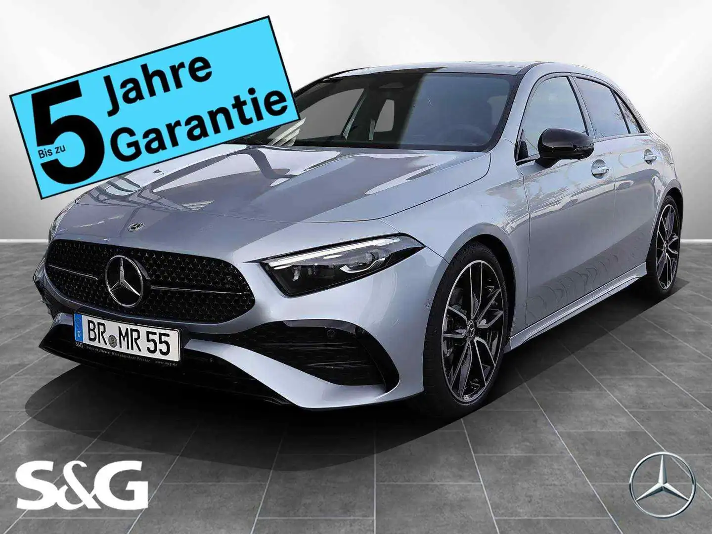 Mercedes-Benz A 200 Kompaktlim. AMG MBUX+M-LED+360°+Pano+Night Silber - 1