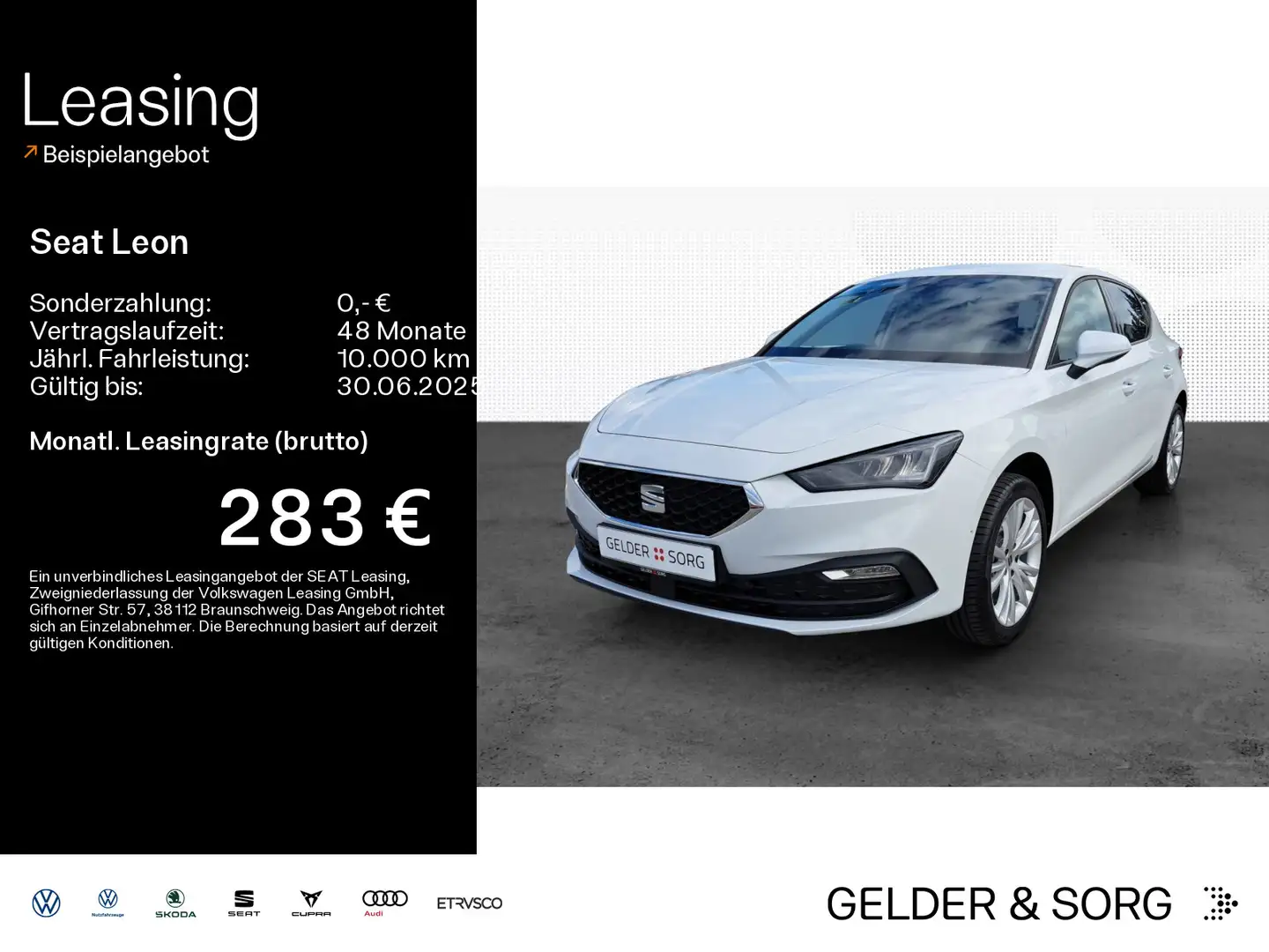 SEAT Leon LEON 1.5 eTSI *NAVI*PDC+KAM*SHZ*ACC*LED* Blanc - 1