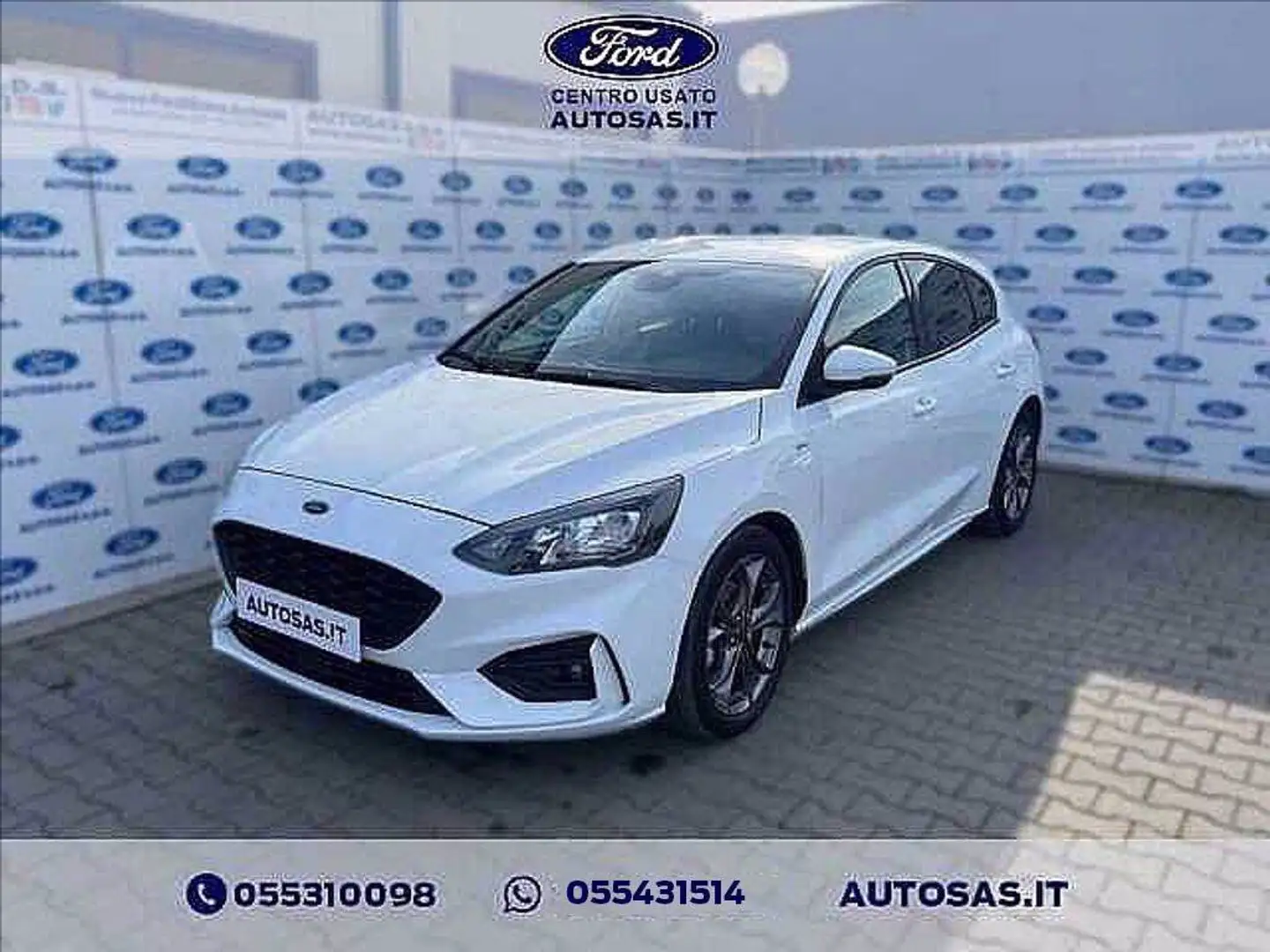 Ford Focus 1.0 EcoBoost Hybrid 125 CV 5p. Business Weiß - 1