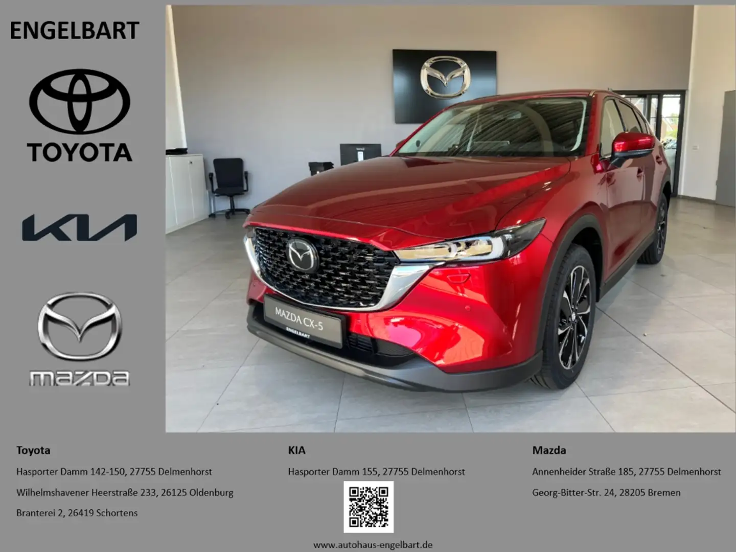 Mazda CX-5 2.2D Exclusive-Line AWD Navi LED 360° Bose HUD Dig Rot - 1